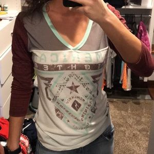 American fighter with half sleeves.